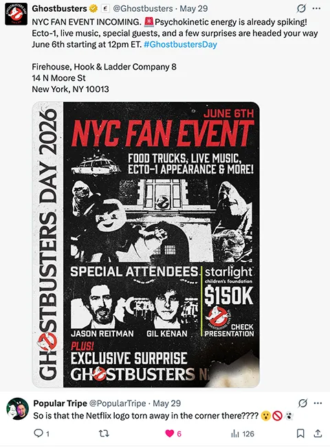 NYC Ghostbusters Day Fan Event