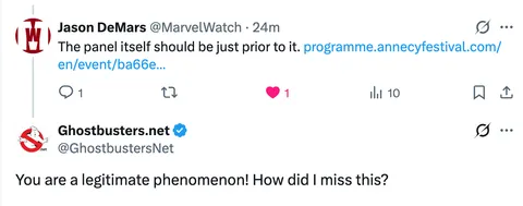 Ghostbusters: Night Shift Ghostbusters Tweet